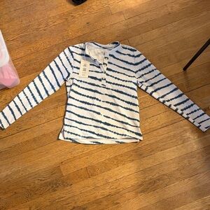 Maaji Women’s Striped Blue and White Long Sleeve Shirt